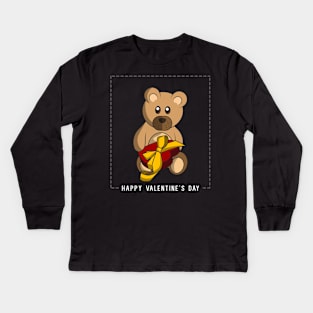 Declaration of Love on Valentine's Day Kids Long Sleeve T-Shirt